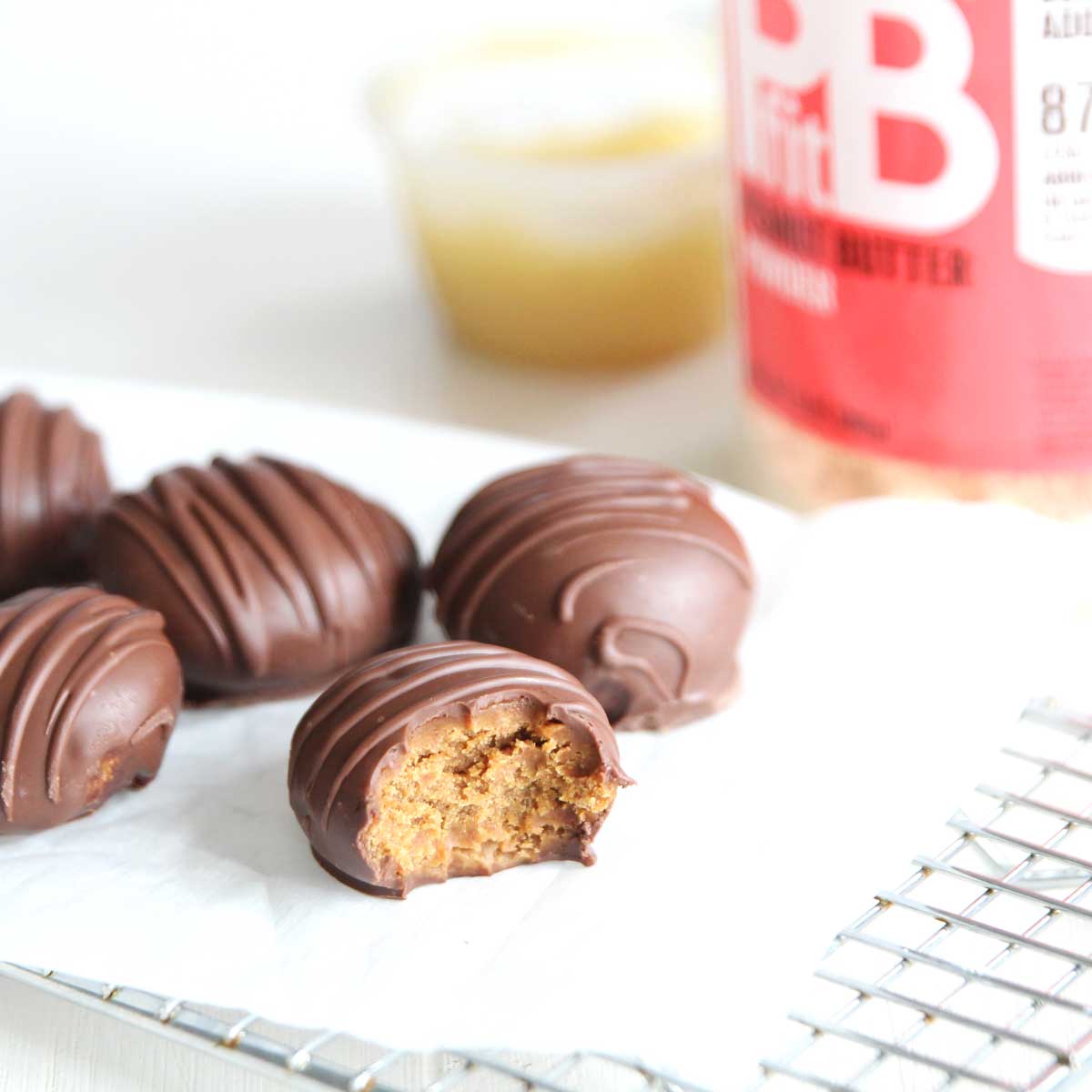 Easy 3 Ingredient PB Fit Peanut Butter Easter Eggs Recipe