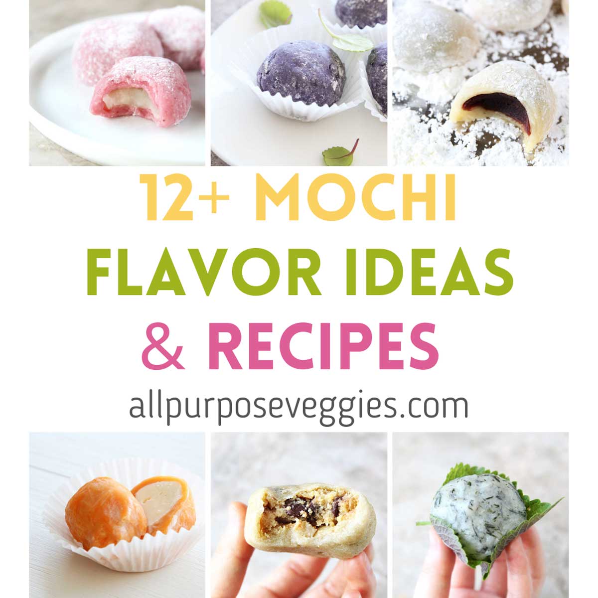 The Ultimate List of Mochi Flavors & Ideas (with 20 Easy Recipes) - Cashew Butter Kinako Mochi