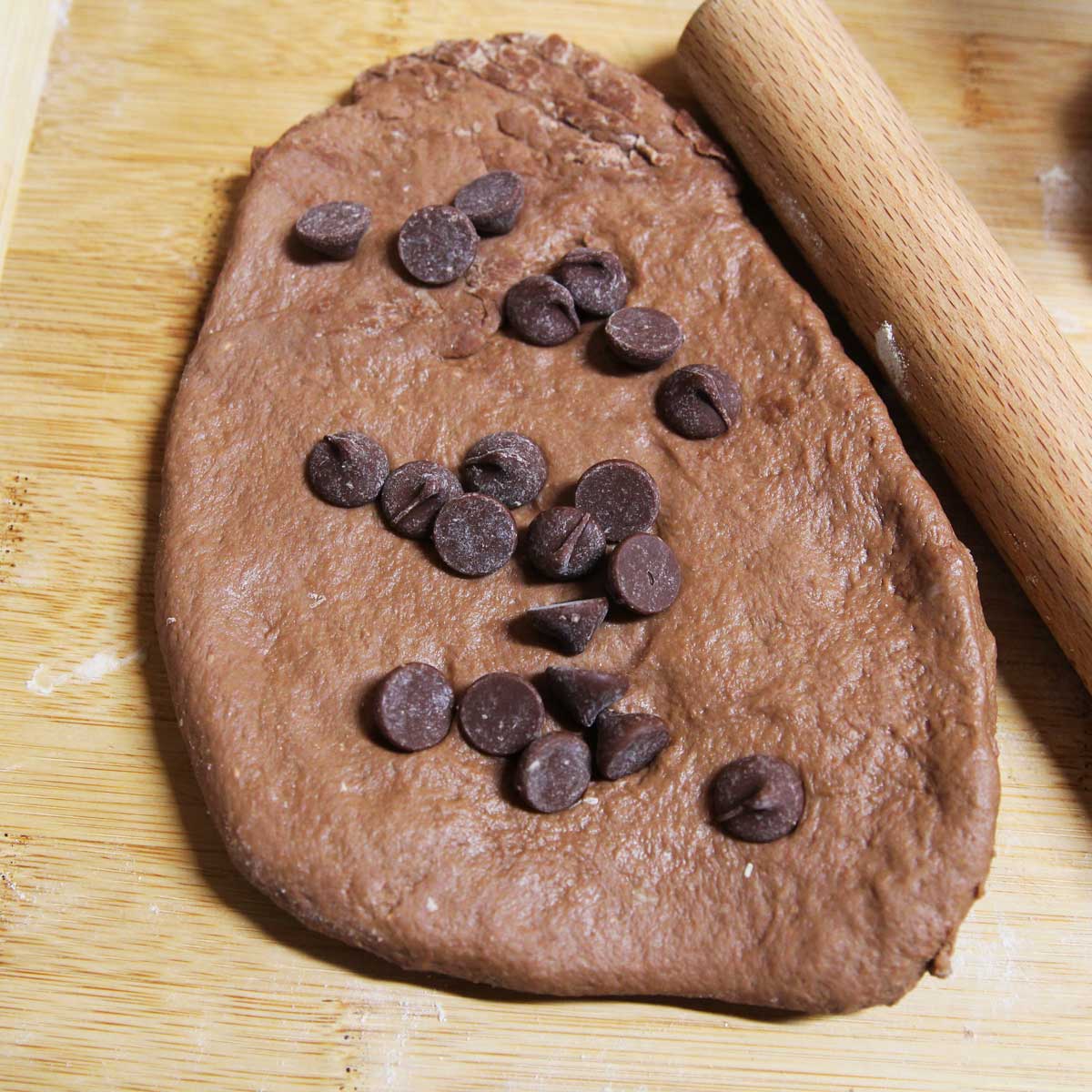 Chocolate Banana Yeast Bread Recipe with Chocolate Chips (Healthy & Vegan) - yeasted banana bread