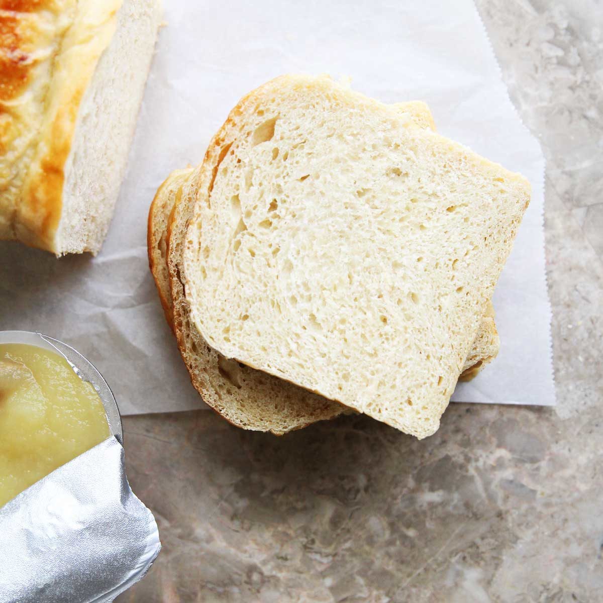 Applesauce Yeast Bread (A Healthier Recipe for White Bread) - applesauce yeast bread