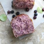 Blueberry Bread Loaf (Healthy Yeast Bread Recipe )