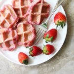 How to Make Strawberry Mochi Waffles (Gluten-Free, Vegan Recipe) - Vegan Strawberry Scones