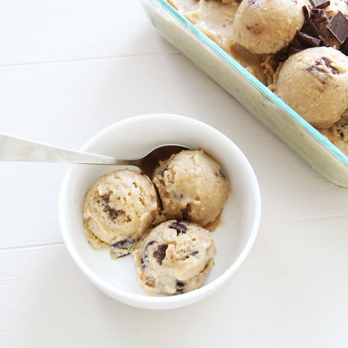 Chickpea Cookie Dough Nice Cream Recipe (Vegan & Dairy Free) - Chickpea Cookie Dough Nice Cream