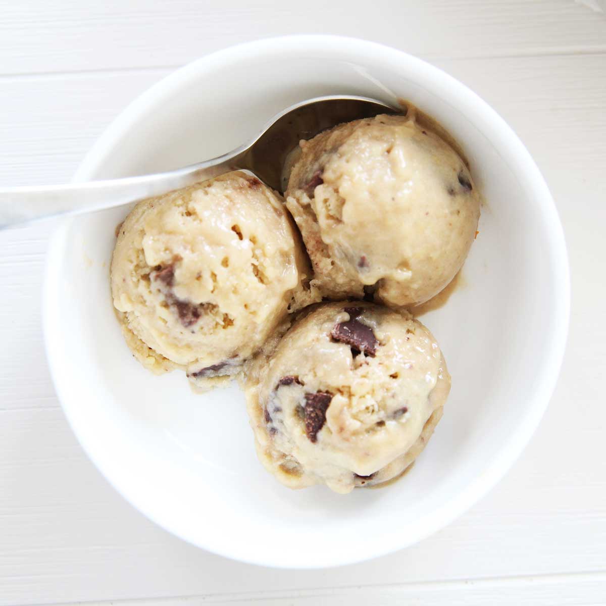 Chickpea Cookie Dough Nice Cream Recipe (Vegan & Dairy Free) - biscoff ice cream