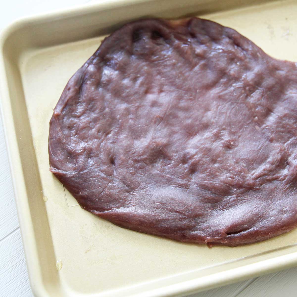 Easy Microwave Red Bean Snowskin Mooncakes (Only 3-Ingredients!) - red bean snowskin