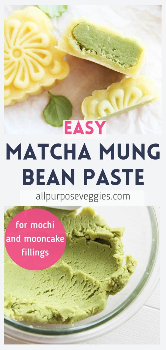 Easy Homemade Matcha Mung Bean Paste Recipe - matcha mung bean paste
