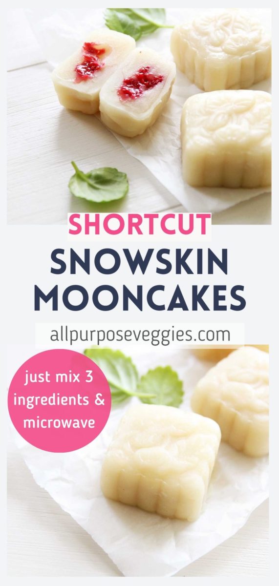 pin snowskin white bean mooncakes
