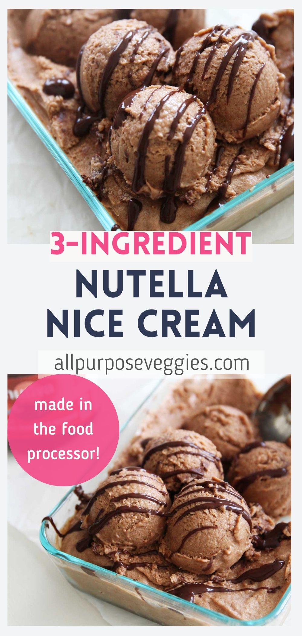 2-Ingredient Healthy Nutella Nice Cream Recipe