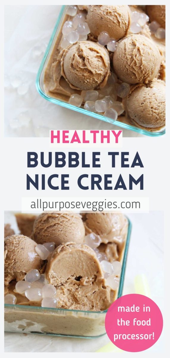 pin Healthy Bubble Tea Nice Cream Recipe