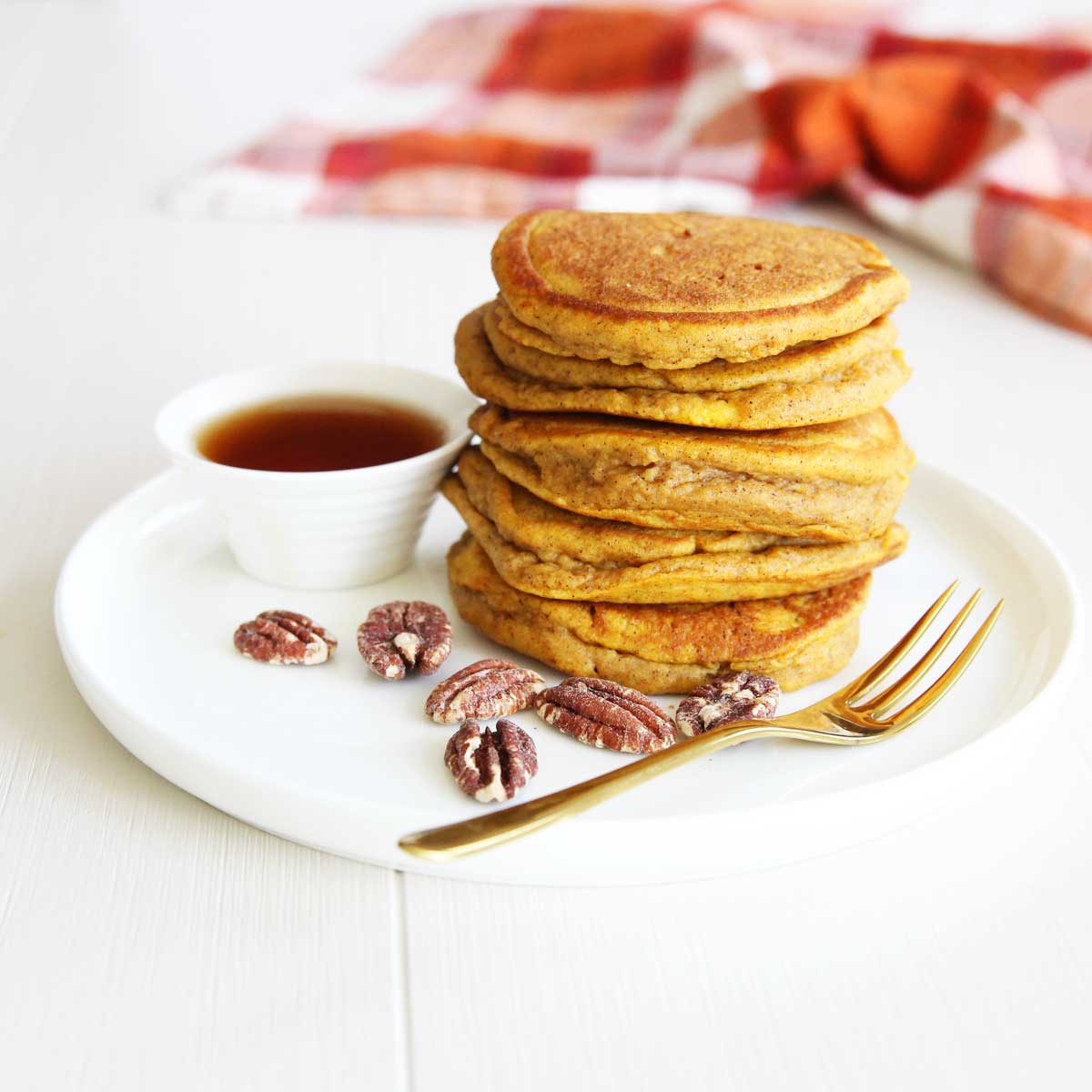 The Best Pumpkin Mochi Pancakes Recipe (Chewy, Healthy & Gluten Free) - Low Calorie Pumpkin Bread