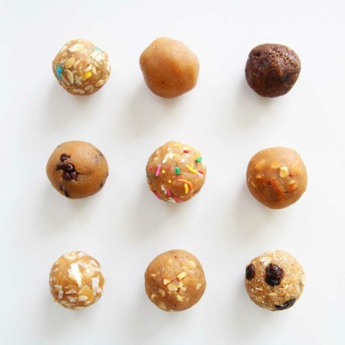collagen protein balls - peanut butter variations