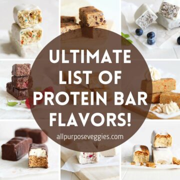 cover page - allpurposeveggies the ultimate protein bars flavors list