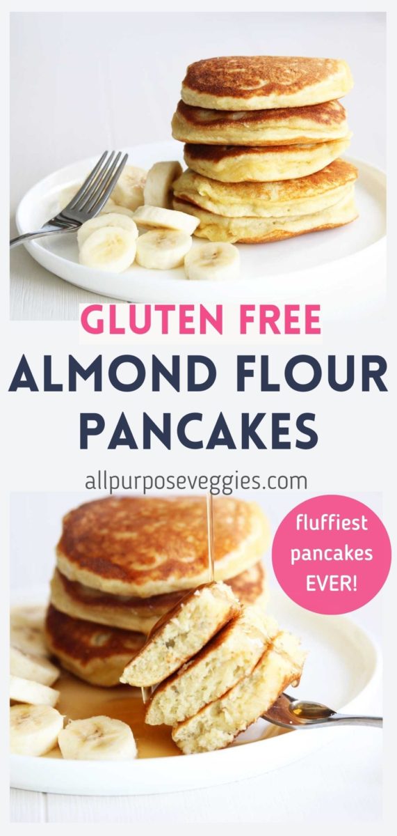 pin image Fluffy Banana Almond Flour Pancakes 9