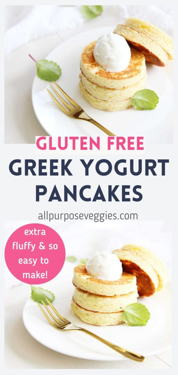pin image Gluten Free Greek Yogurt Pancakes 5