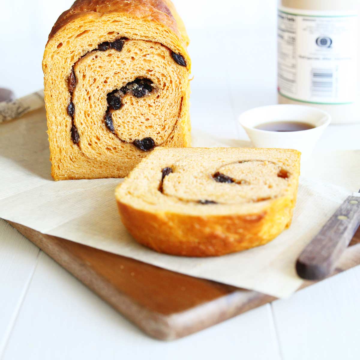 Vegan Sweet Potato Yeast Bread Recipe (with Almond Flour & Raisin Filling) - Sweet Potato Swiss Roll Cake