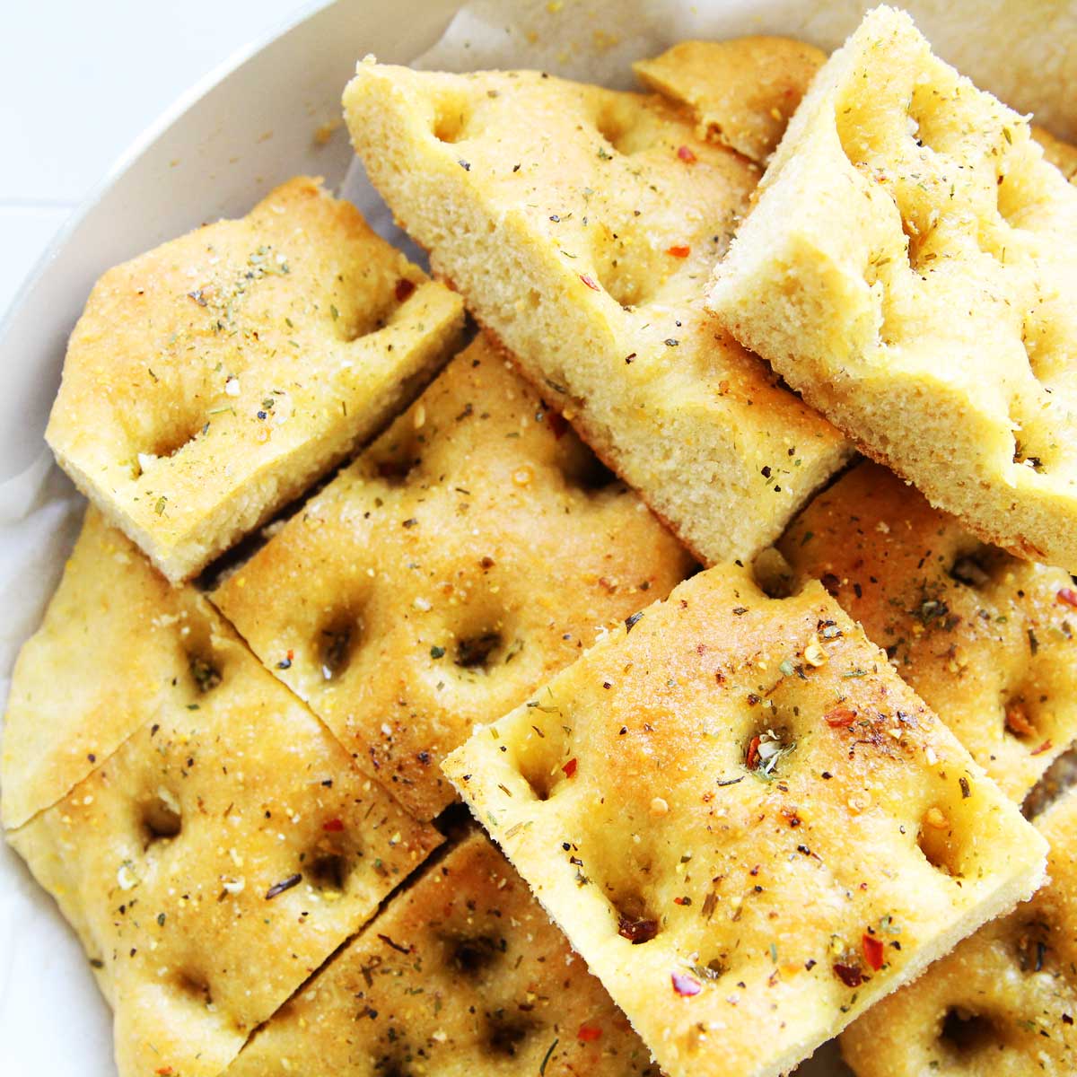 Cornbread Focaccia in the Skillet (Made with Fresh Sweet Corn) - Roasted Corn Naan