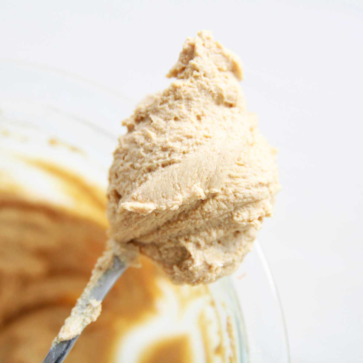 Low Fat PB Powder Yogurt Frosting - Peanut Butter Snow Skin Mooncakes