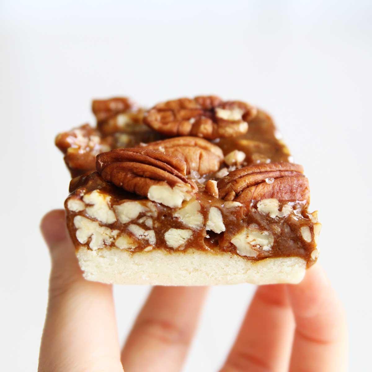 Collagen Peptides Pecan Pie Bars (Easy, No-Bake Recipe) - Peppermint Whipped Cream
