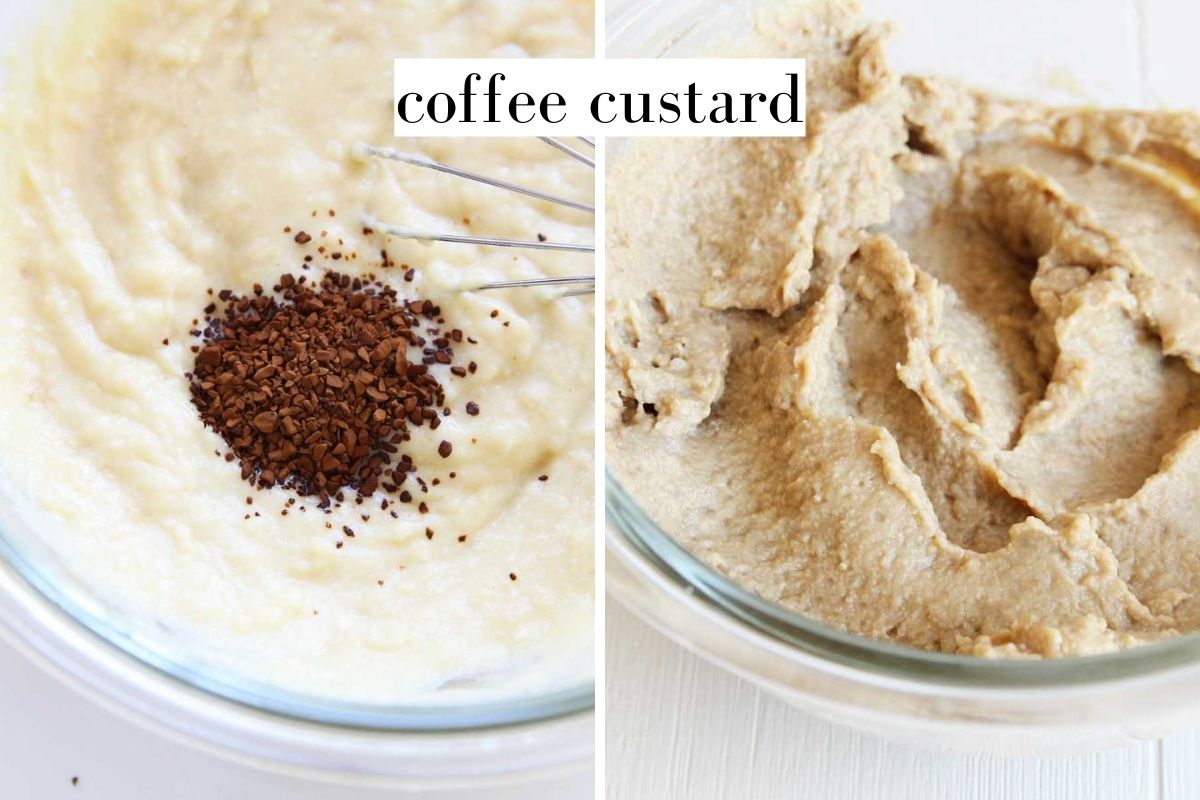 microwave custard variation - coffee custard