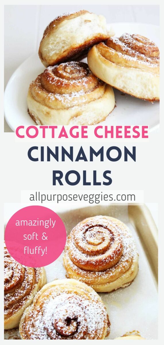 pin image The Best Ever Cottage Cheese Cinnamon Rolls Recipe (So Fluffy!)