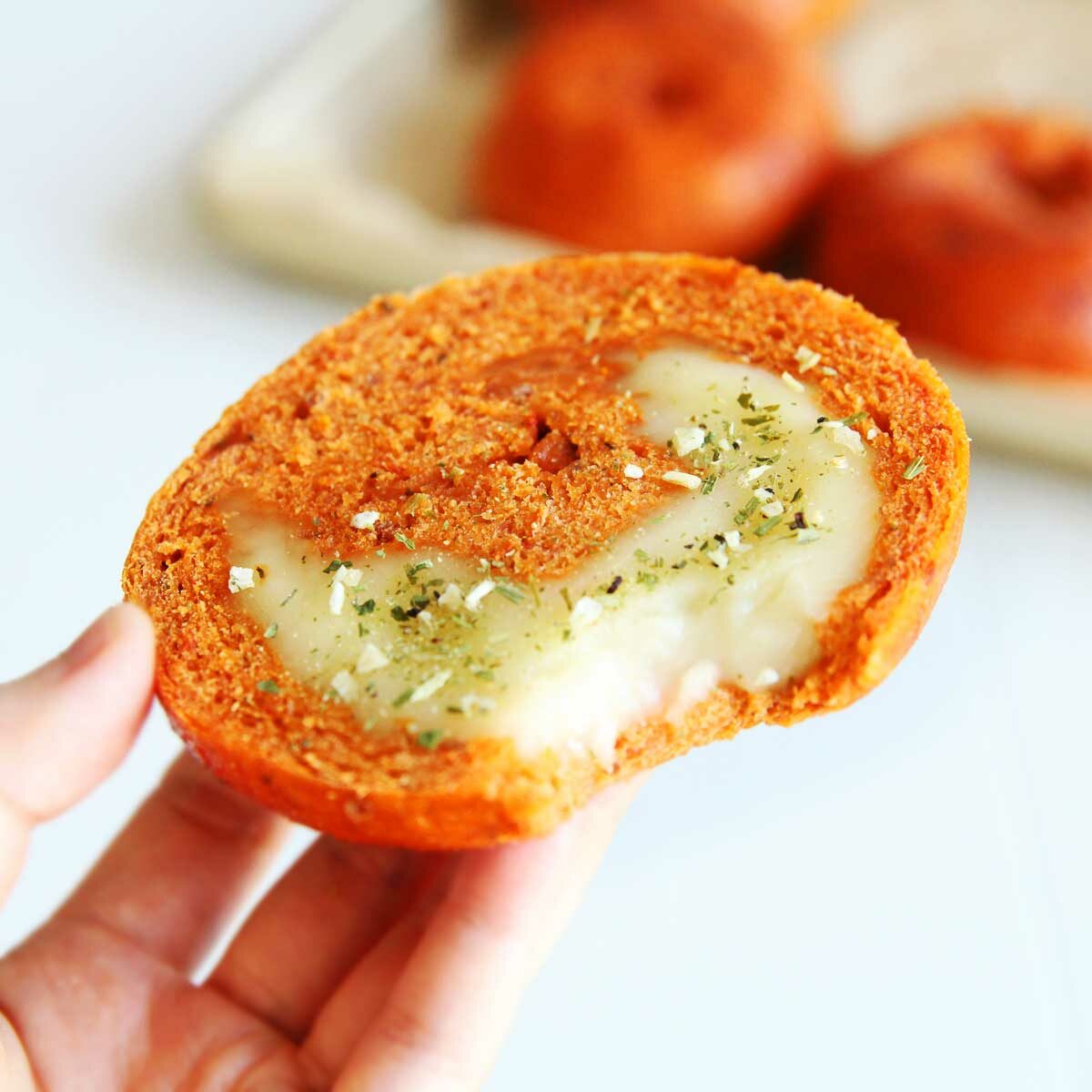 cheese stuffed bagels - bagel stuffing idea