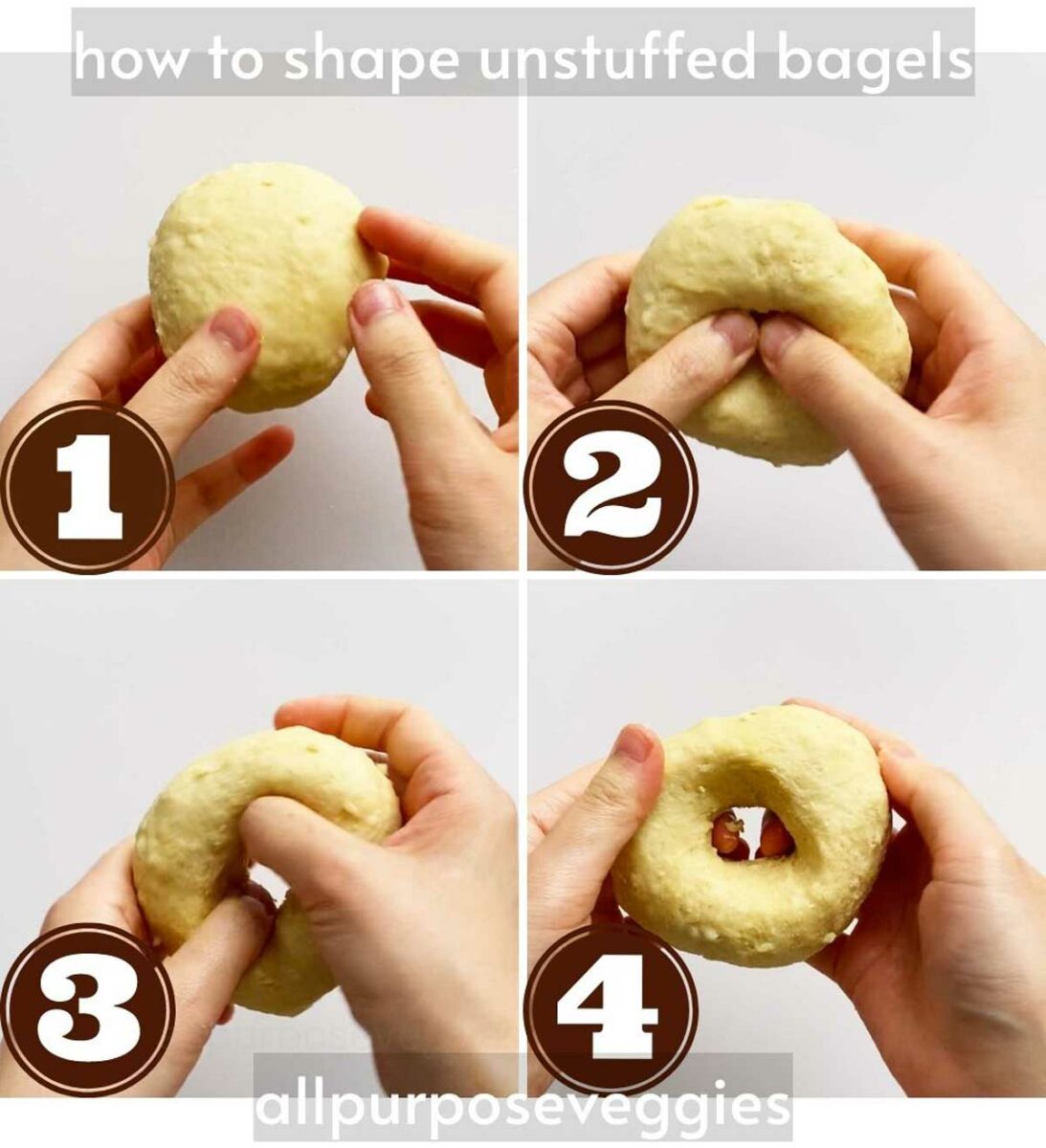 apv - how to shape unstuffed bagels - example