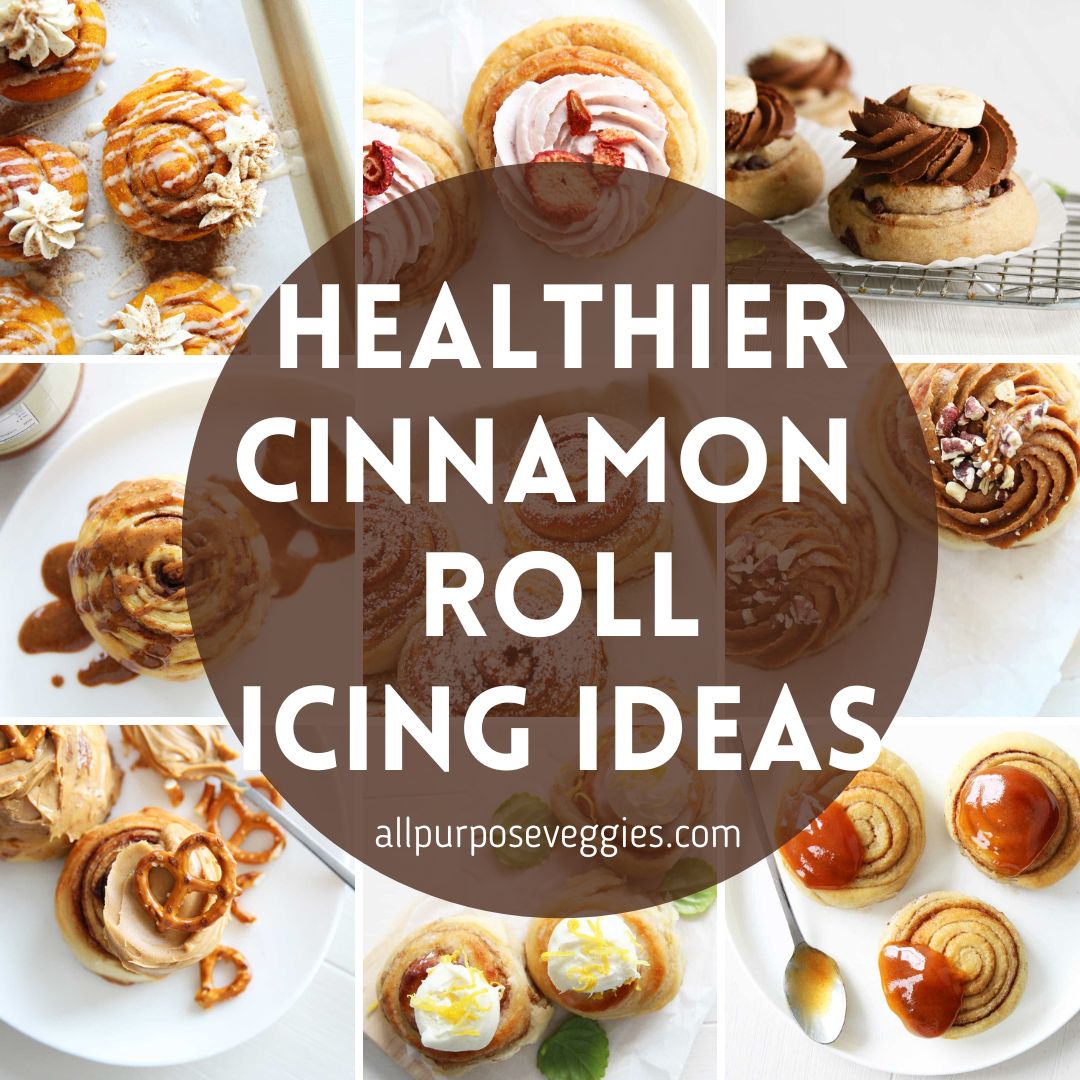 Healthy Cinnamon Roll Icing & Frosting (Over 20 Customization Ideas!) - Cinnamon Roll Icing