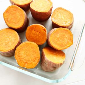 microwave orange sweet potatoes