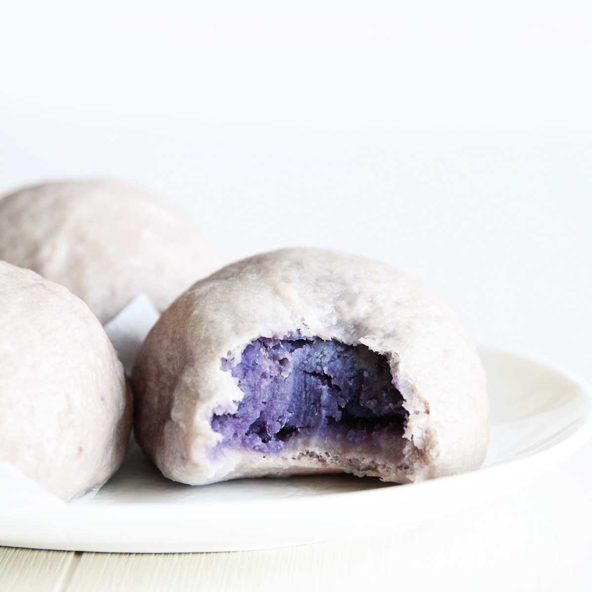 How to Make Purple Sweet Potato Steamed Buns (Healthy Vegan Recipe!) - Sweet Coffee Dango