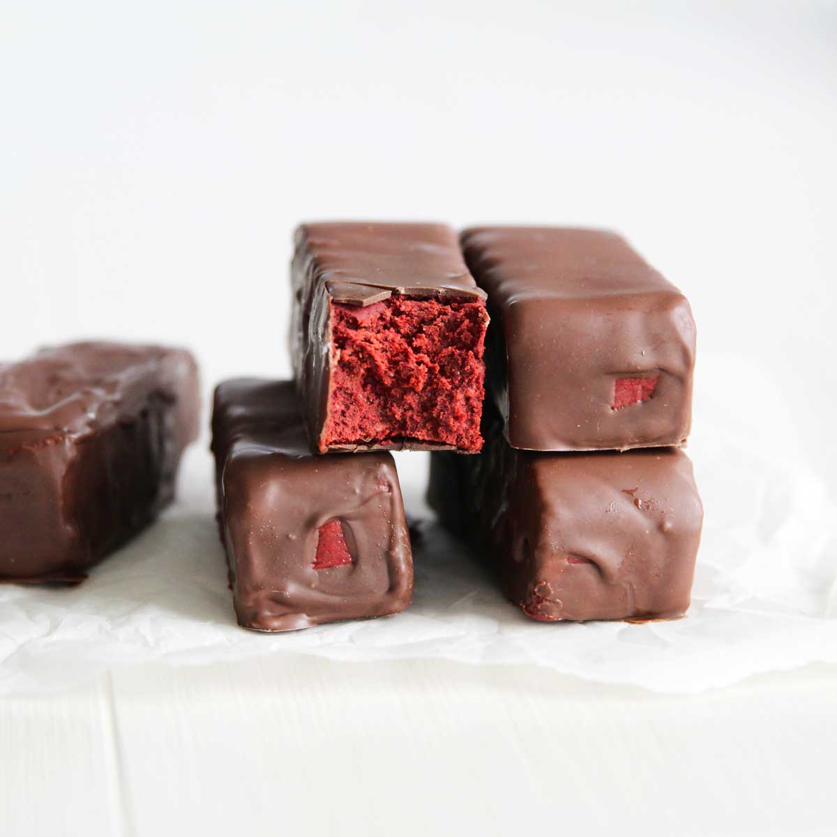 Gluten Free Red Velvet Cake Protein Bars (The Best Guilt-Free Dessert) - Peanut Clusters with Collagen
