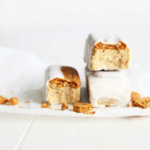 Homemade Biscoff Cookie Butter Protein Bars apv