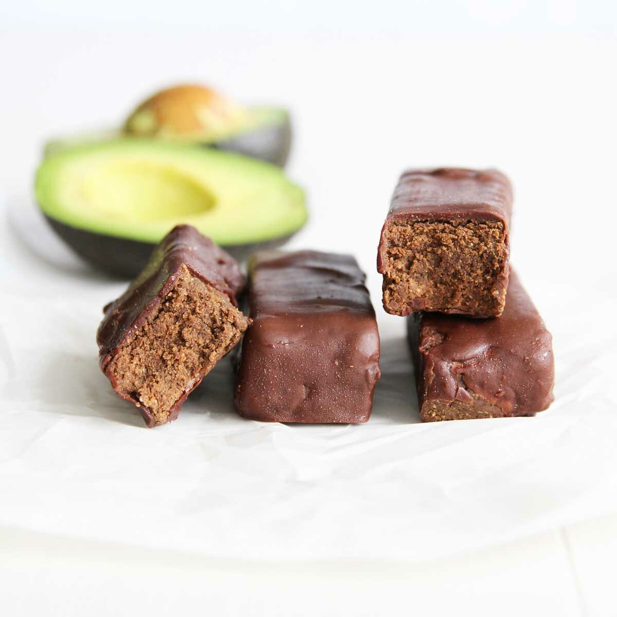 Chocolate Avocado Protein Bars (Healthy, Vegan & Low Carb!)