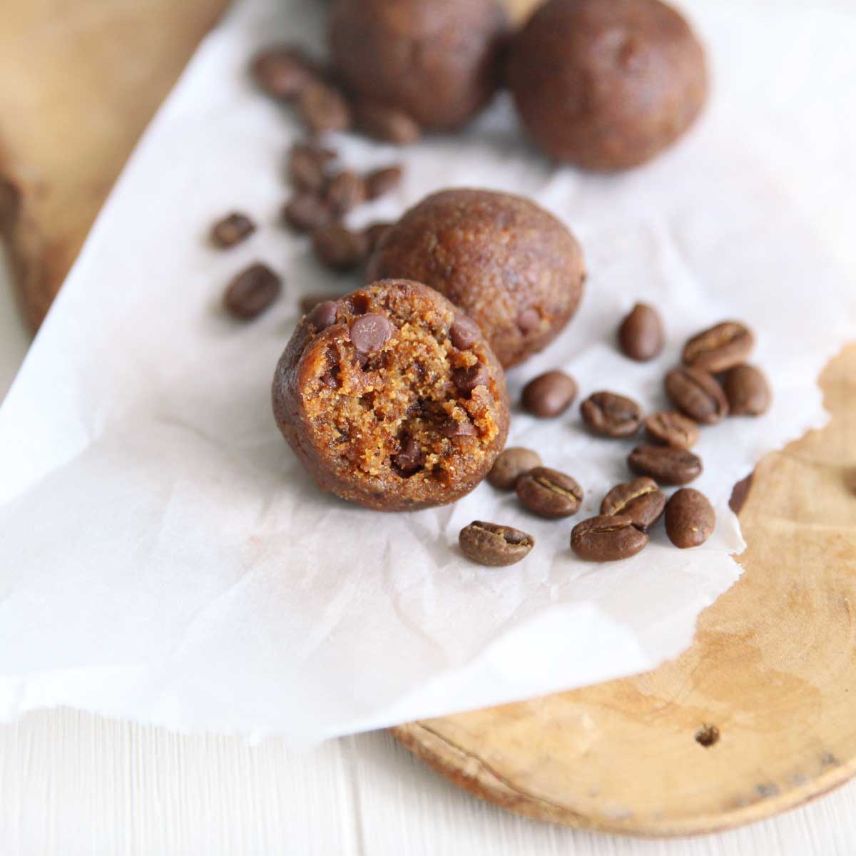 Protein Coffee Bean Cookies (The Best Healthy Vegan Snack) - coffee bean cookies