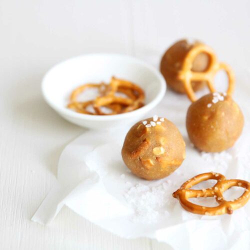 collagen protein balls - salted peanut pretzel