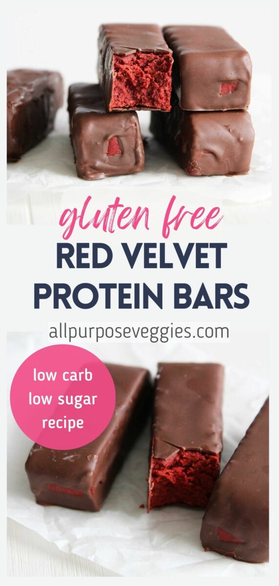 pin image - apv Gluten Free Red Velvet Cake Protein Bars (The Best Guilt-Free Dessert)
