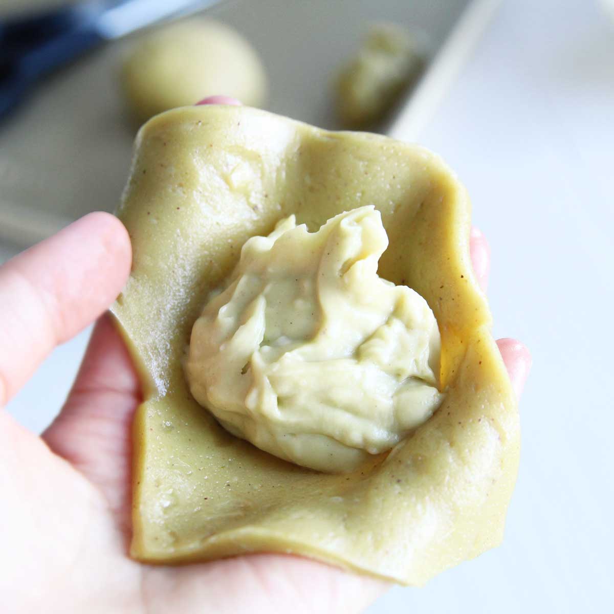 The Best Ever Pistachio Butter Mochi (Made with Mochiko Flour) - Pistachio Mochi