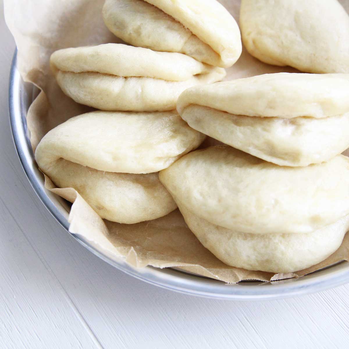 Basic Vegan Almond Milk Bao Buns - Lemon Snow Skin Mooncakes