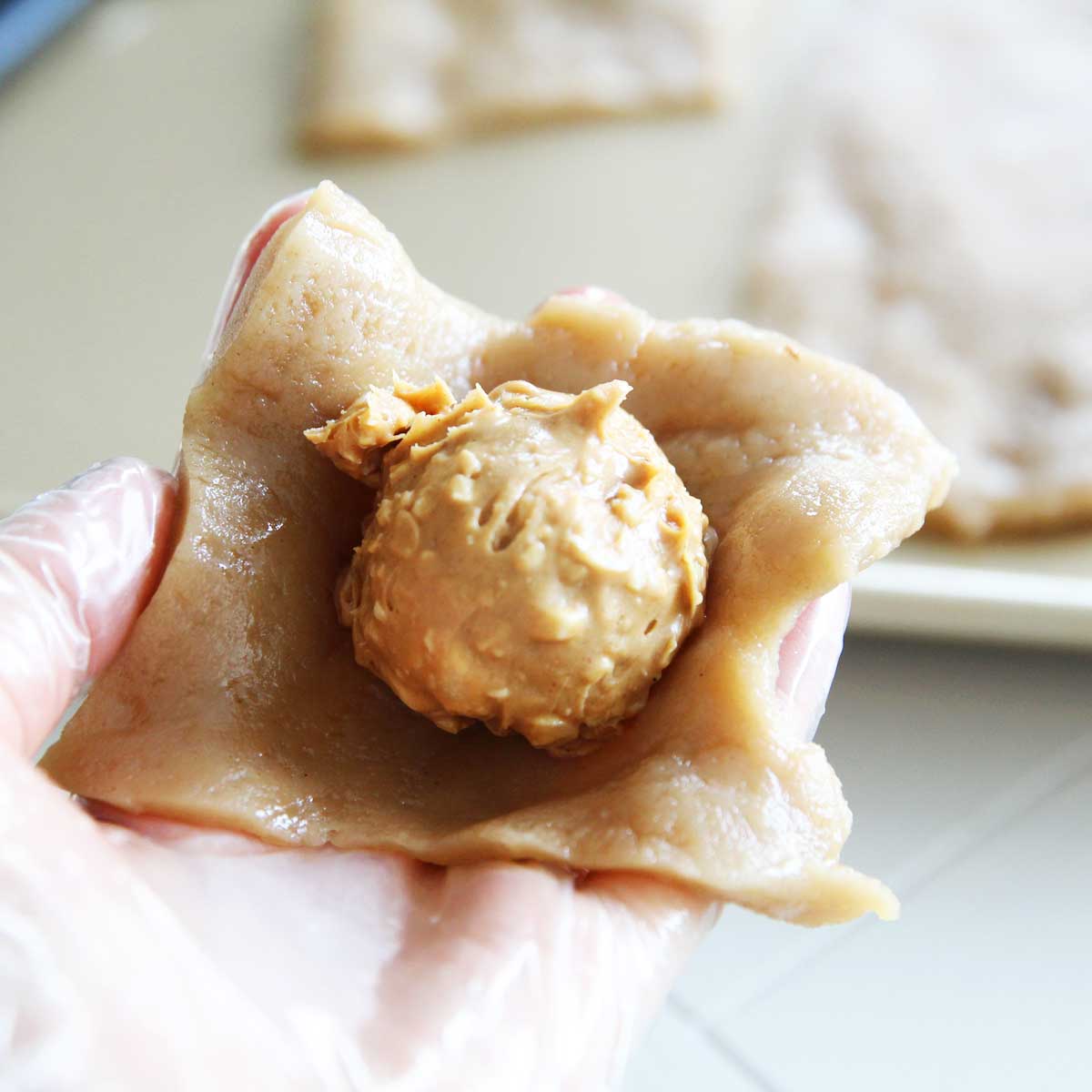 Chinese-Styled Peanut Butter Mochi Made in the Microwave - Peanut Butter Mochi