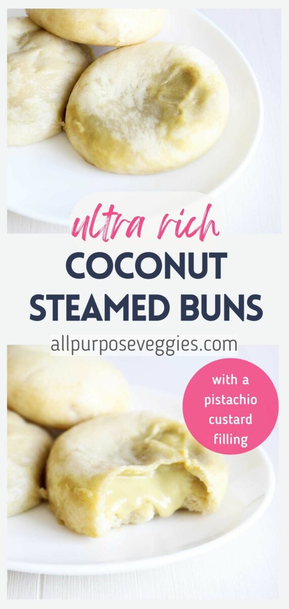 Velvety Coconut Cream Steamed Buns pin image 1000 x 2100 px 23