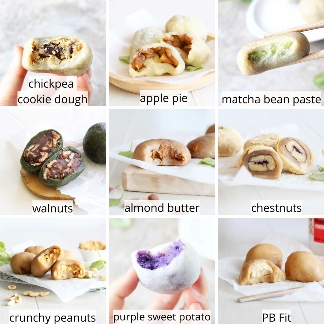 collage image 1 healthier mochi fillings recipe ideas roundups