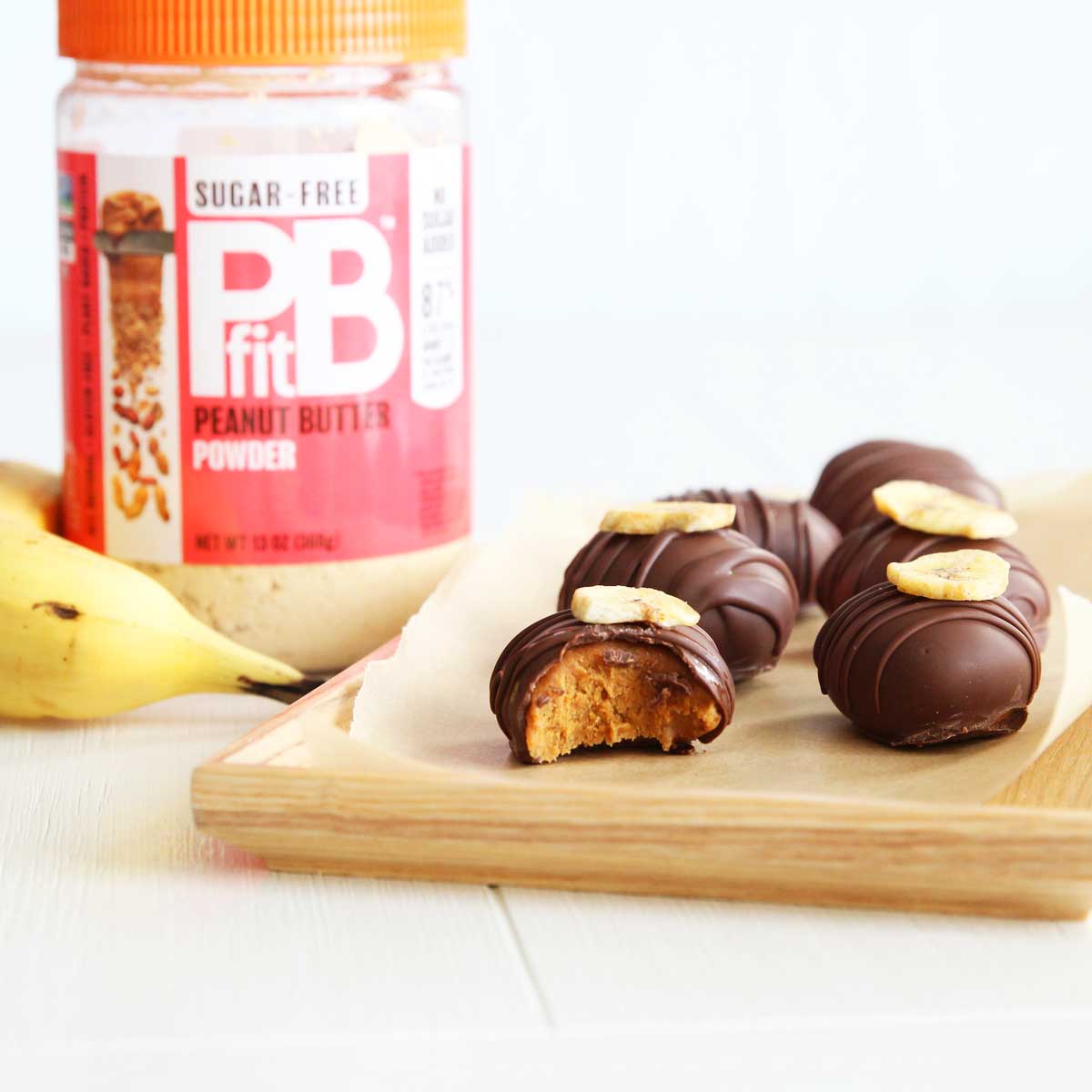 Easy & Delicious Banana Chocolate Easter Eggs Recipe with PB Fit - Only 3 Ingredients! - Peanut Butter Snow Skin Mooncakes
