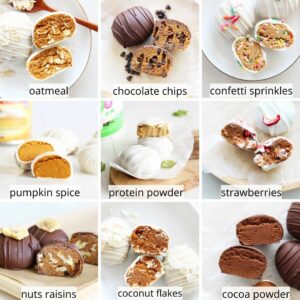 labeled image - peanut butter chocolate easter egg filling add in ideas