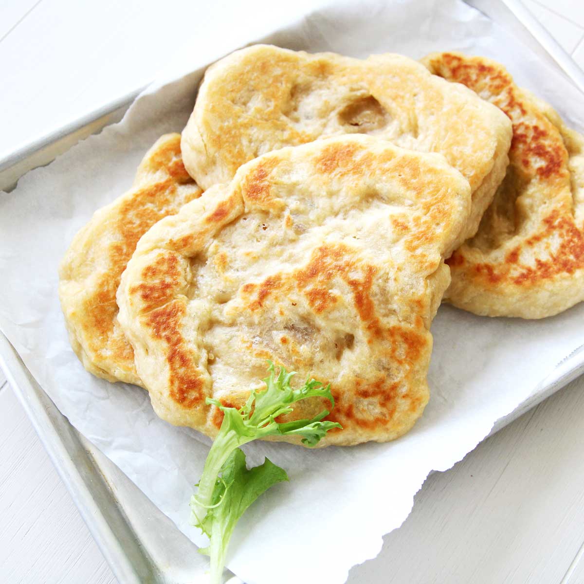 Homemade Potato & Garlic Naan (Easy Vegan Indian Flatbread Recipe) - sweet potato mooncakes