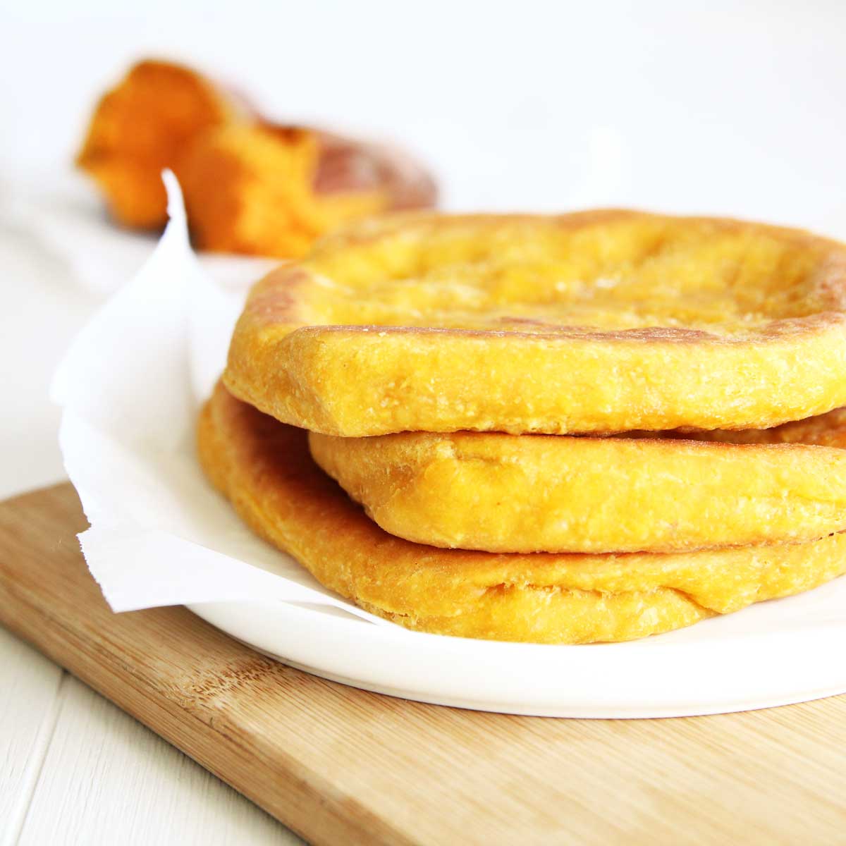 Healthy Sweet Potato Naan (No Knead, Vegan Indian Flatbread Recipe) - Sweet Corn Flatbread