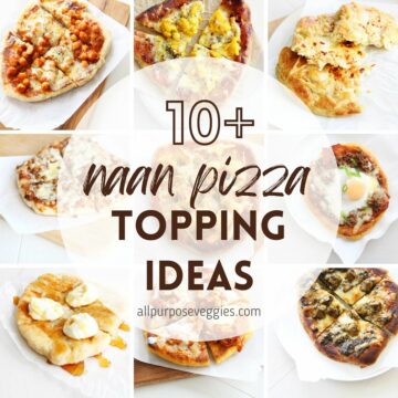 cover page - 10 naan pizza ideas and naan toppings roundup