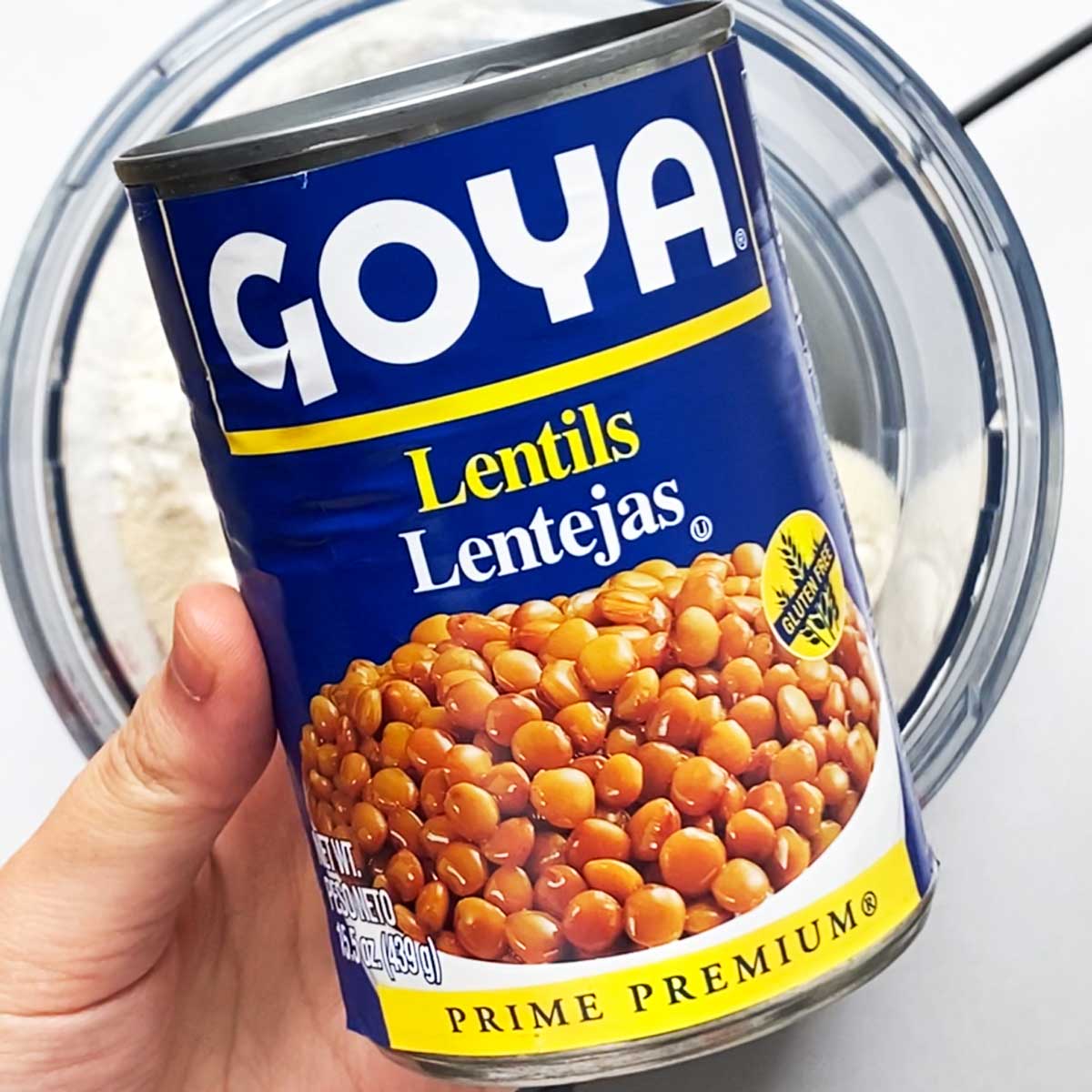 ingredient - canned lentils