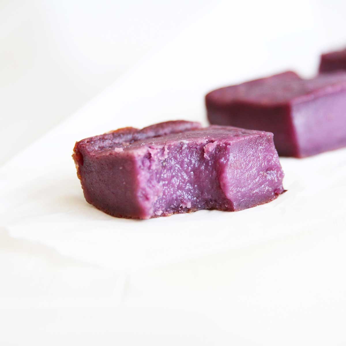 mochi cake - ube purple sweet potato