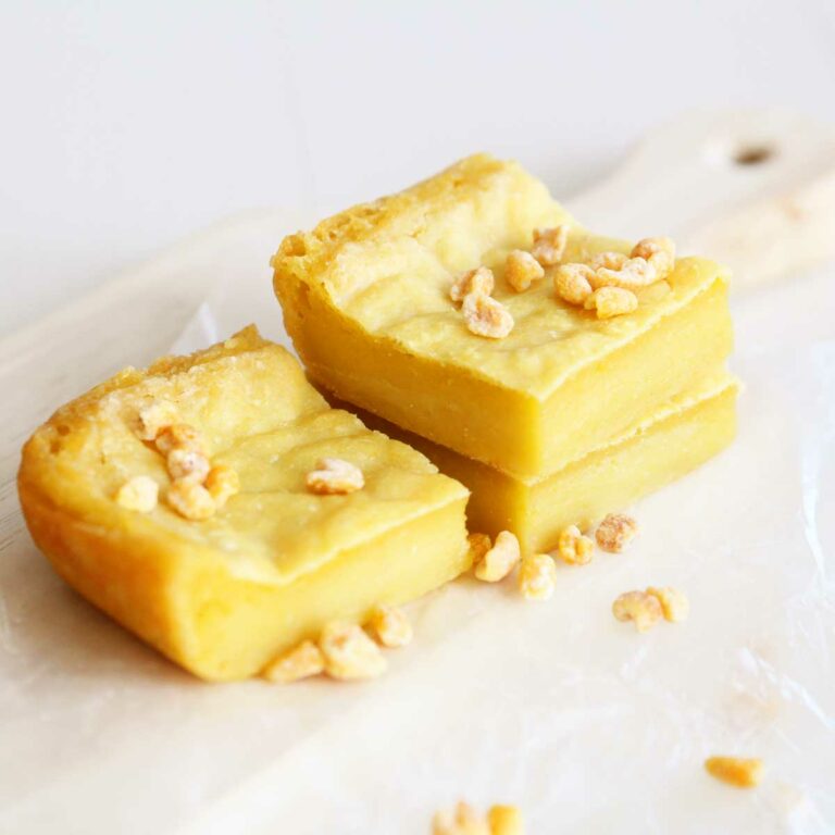 easy baked vegan butter corn mochi cake nian gao recipe