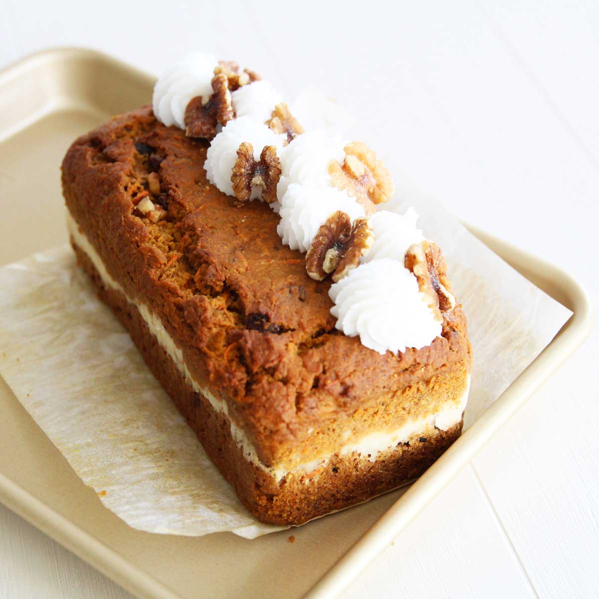 Ultimate List of Pumpkin Bread Ideas - Part 2: Icing, Frosting & Topping Variations - Flourless Pumpkin Roll Cake