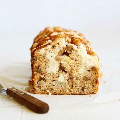 Applesauce Banana Bread with a Sweet Streusel Topping